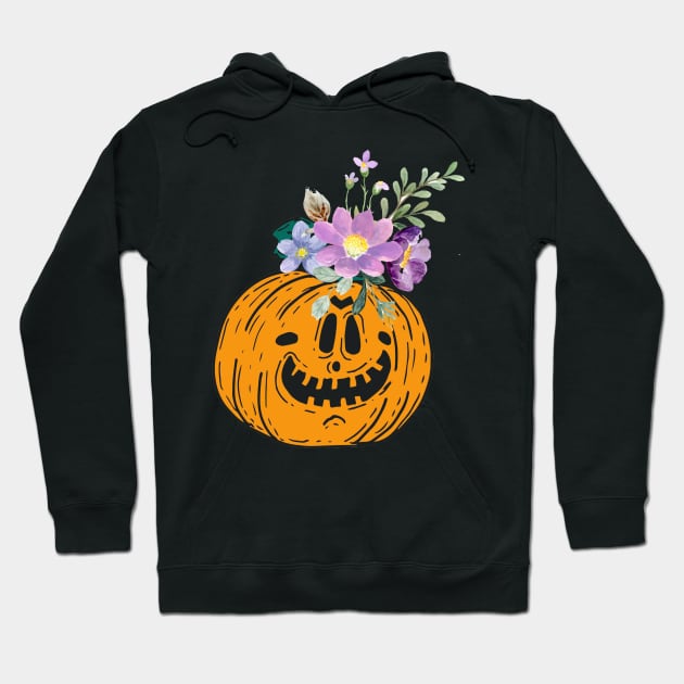 floral pumkin Hoodie by torifd1rosie